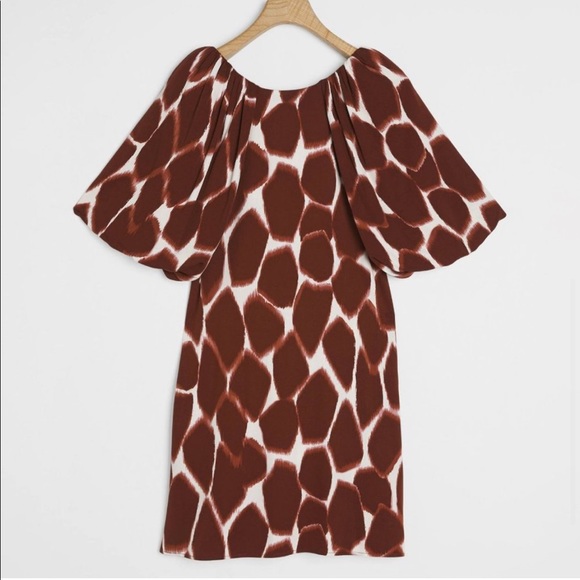 ✨ Anthropologie Giraffe Tunic Dress Sz M - Picture 5 of 6
